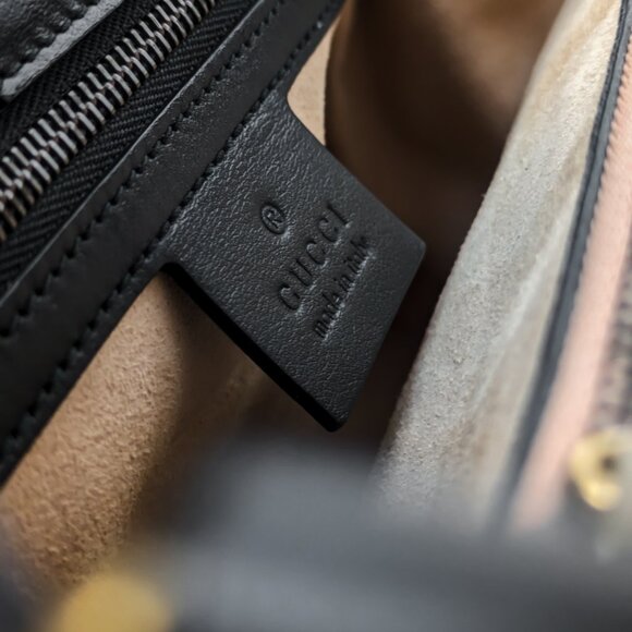 Gucci Black Small Marmont Tote Matelasse Leather SAME DAY SHIP! - Picture 6 of 12